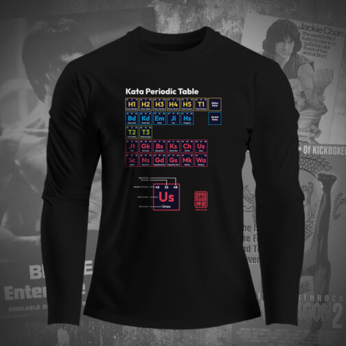 OSSU043 The Karate Nerd's Periodic Table LongSleeve T shirt 08