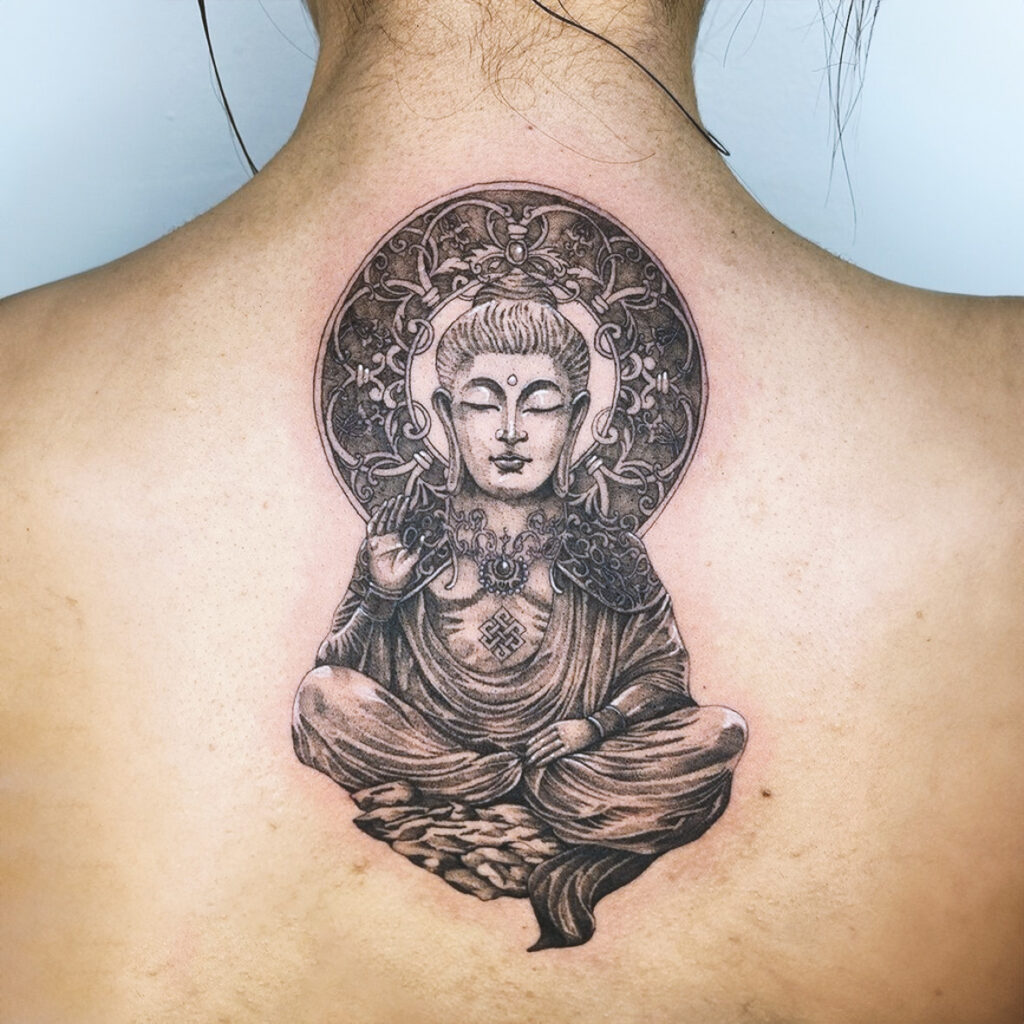 Alyssa Buddha Tattoo 01