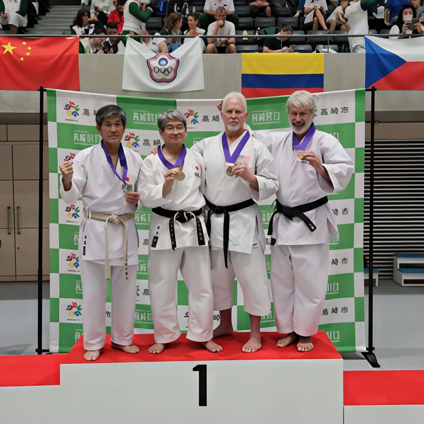 On the podium at Shotocup